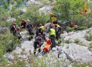 Esercitazione a Castel San Vincenzo Con Vigili del Fuoco Molise, Finanza L’Aquila e Nuclei Cinofili