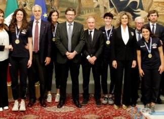 Magnolia in fiore a palazzo Chigi: Ciavarella ospite di Giorgetti