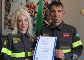 Roma – Protezione civile, Cerimonia di conferimento benemerenza: ai Vigili del Fuoco di Isernia medaglia di bronzo