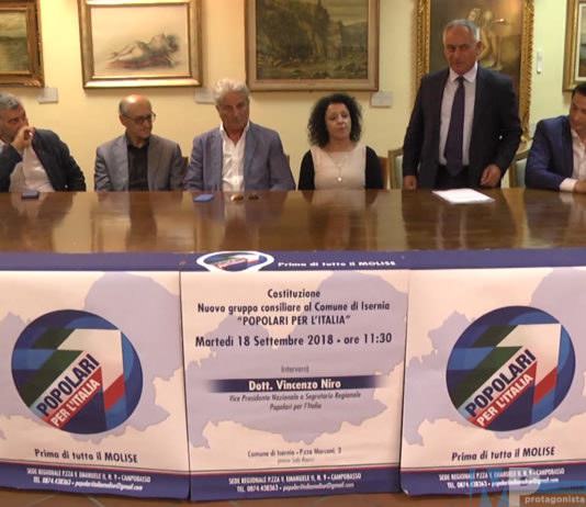 Niro ad Isernia – Si rafforza l’area di centro con il nuovo gruppo consiliare dei Popolari per l’Italia