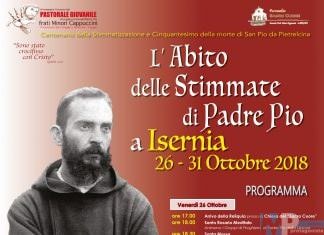 Isernia – Cinquantesimo della sua morte, Peregrinatio dell’Abito di Padre Pio,