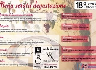 Isernia – Giovedì prossimo 18 ottobre “Serata degustazione” all’Osteria O’ Pizzaiuolo con i vini della cantina Angelo D’Uva.