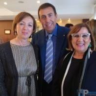 Leontina Lanciano con l’onorevole Sandra Zampa e il Garante della Regione Campania, Giuseppe Scialla