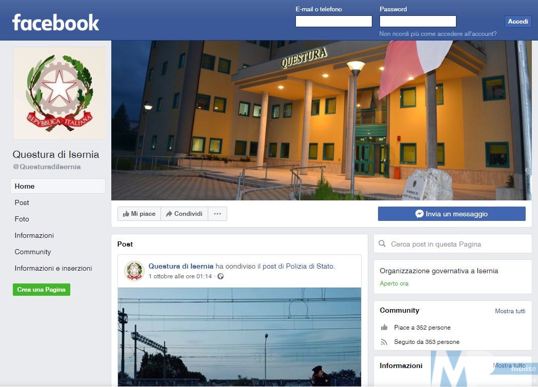 Polizia di stato – isernia: pagina facebook questura di isernia ... Poliziadistato web