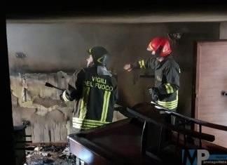 Vigili del Fuoco, Incendio nel centro storico di Sant’Elena Sannita