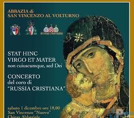 Abbazia San Vincenzo al Volturno, concerto: “i cori della tradizione liturgica orientale che ci elevano sino al cielo”