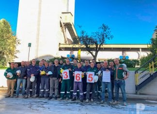 Colacem: alla cementeria di Sesto Campano un anno senza infortuni