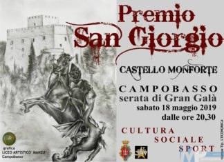 Per il 2019 l’Edizione Zero de “Il Premio San Giorgio” della città di Campobasso