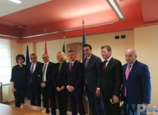 Palazzo Vitale, visita istituzionale di una delegazione albanese