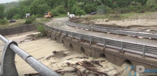 Castelguidone (CH) – Esonda il Trigno ai confini con il Molise