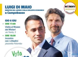 Oggi luigi Di Maio a Campobasso a sostegno del candidato sindaco Roberto Gravina al ballottaggio.