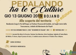 Pedalando tra le culture, 2^ edizione. Lungo le vie dell’acqua, da Bojano a Santa Maria del Molise, sul tratturo Pescasseroli-Candela. Integrazione e promozione del territorio