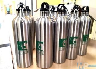 Campobasso – Consegnate le borracce di acciaio agli alunni dell’Istituto D’Ovidio