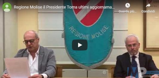 Coronavirus Molise – Aggiornamento del 19 marzo ore 20:00 dal Presidente Toma e dal Direttore Asrem Florenzano