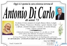 Fornelli in lutto per la scomparsa di Antonio Di Carlo