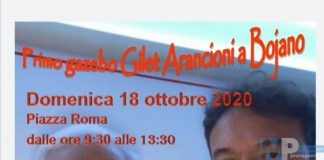 Bojano – Il Movimento dei “Gilet Arancioni” in piazza domenica 18 ottobre.