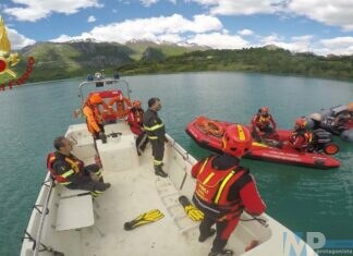 Isernia, esercitazione nautica a Castel San Vincenzo