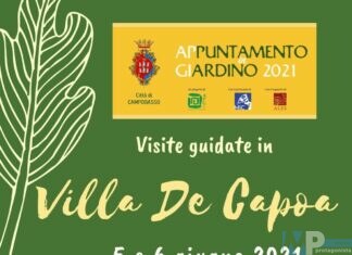 Il 5 e 6 giugno “Appuntamento in giardino” a Villa De Capoa