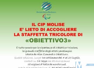 Obiettivo Tricolore, la staffetta di Alex Zanardi fa tappa in Molise Protagonisti in regione Lorena Ziccardi, Adamo Peschi e Antonello Pizzi