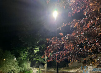 Isernia: nuova illuminazione lungo il percorso perdonale “sotto le mura” di Via Occidentale