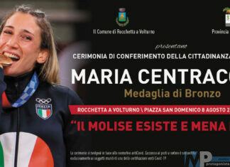 Il Comune di Rocchetta a Volturno conferisce la cittadinanza onoraria a Maria Centracchio