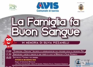 L’AVIS comunale di Isernia celebra la donazione con ‘La famiglia fa buon sangue’