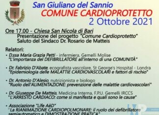 San Giuliano Del Sannio diventa “comune cardioprotetto”