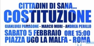 Il Molise a Roma con Paragone (Italexit) per la manifestazione: “Cittadini di … Sana Costituzione – # NO GREENPASS”