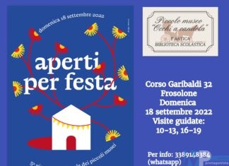 Domenica 18 settembre V Giornata nazionale dei Piccoli musei