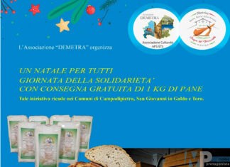 Natale è solidarietà: l’associazione Demetra dona il pane alle famiglie indigenti
