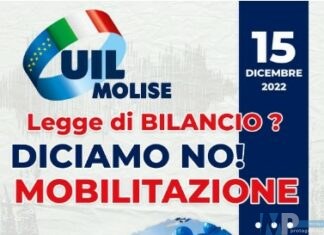 La UIL Molise scende in piazza, contro una manovra ingiusta che impoverisce