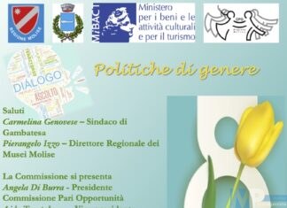 Commissione Pari Opportunità, a Gambatesa l’8 marzo evento per rafforzare le azioni a favore delle donne.