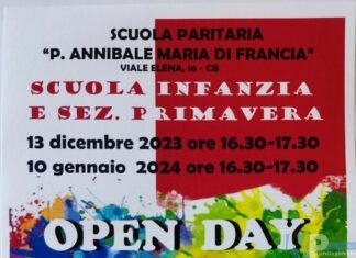 Open Day: porte aperte della scuola paritaria P. Annibale Maria di Francia di Campobasso