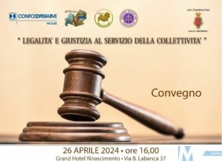 Campobasso 26 Aprile, convegno: “Legalità e Giustizia al servizio della Collettività”