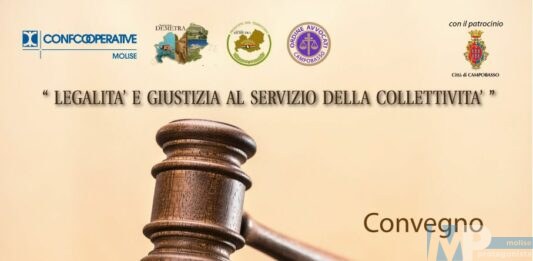 Campobasso 26 Aprile, convegno: “Legalità e Giustizia al servizio della Collettività”