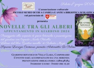 Campobasso, “Novelle tra gli alberi”.Appuntamento in giardino 2024 dell’Apgi (Associazione parchi e giardini d’Italia).