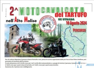 2^ Motocavalcata del Tartufo su strada nell’alto Molise: 10 agosto 2024