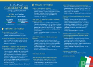 Venerdì e sabato a Roma torna “l’Italia dei Conservatori”. Ecco il programma completo