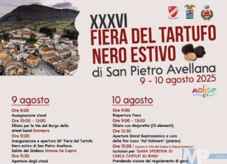 San Pietro Avellana, 9/10 Agosto “XXXVI ^ Fiera Del Tartufo Nero Estivo”