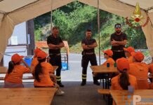 Castelpetroso (IS). Gruppo di Protezione Civile “Don Nicola Canzona” campo scuola con la partecipazione dei Vigilio del Fuoco