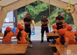 Castelpetroso (IS). Gruppo di Protezione Civile “Don Nicola Canzona” campo scuola con la partecipazione dei Vigilio del Fuoco