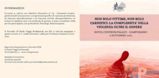 Campobasso. “Non solo Vittime, non solo Carnefici: la complessità della violenza oltre il genere”. Sabato 8 Novembre convegno
