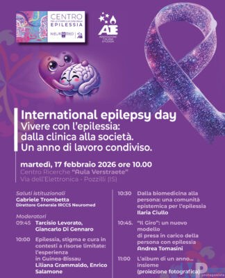 Neuromed Pozzilli. Il Centro per lo studio e la cura dell’Epilessia promuove l’incontro: ‘Vivere con l’Epilessia: dalla clinica alla società’.